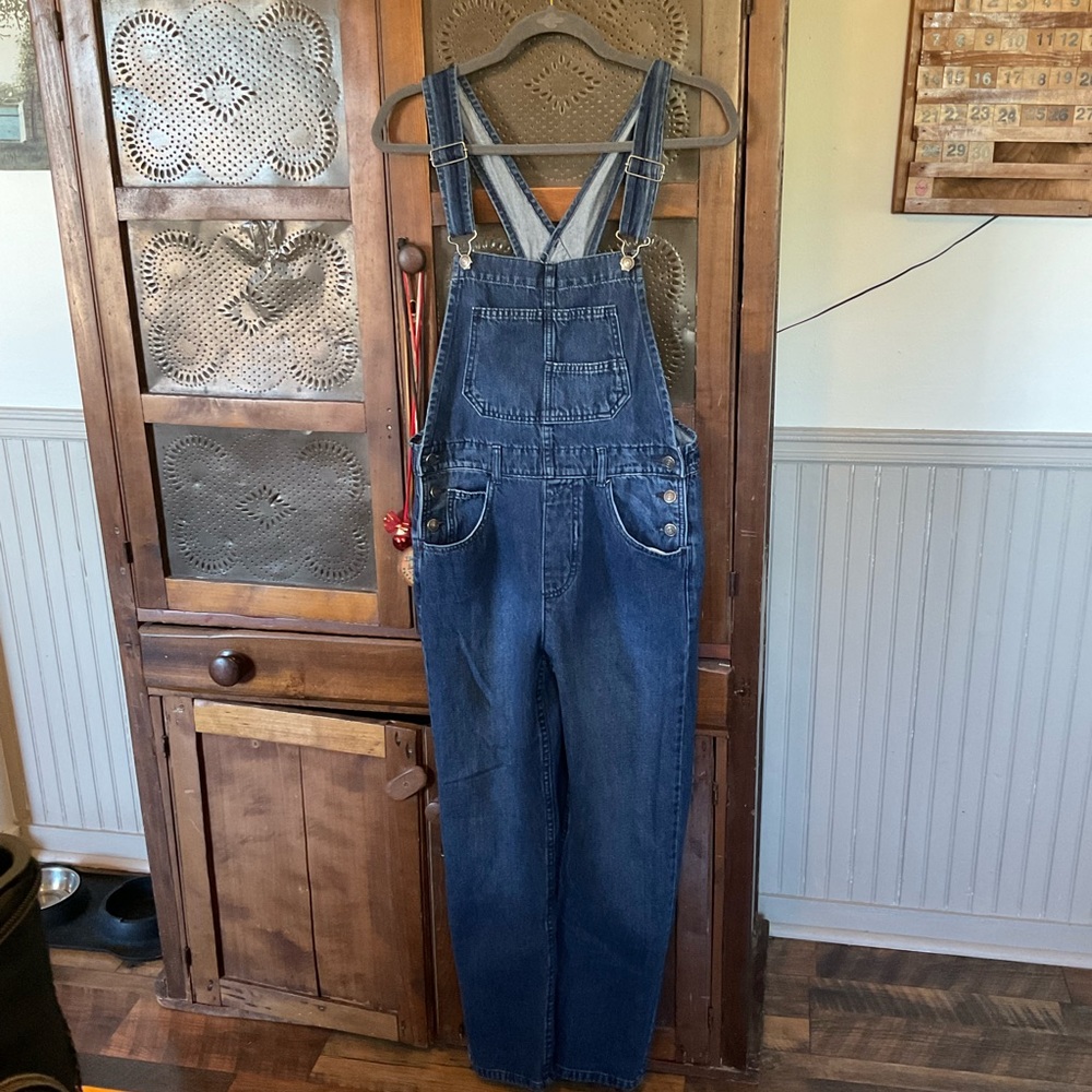 We the Free People Denim Jean Overalls XS - Picture 3 of 11